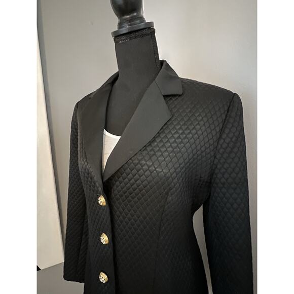 Vtg S. Nemeroff Women’s Blazer Size 6 Black 3-button Old Money Made In USA - Picture 4 of 16